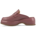 thumbnail image 3 of Journee Womens Antonina Slip On Mule Platform Loafer, 3 of 10