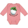 thumbnail image 3 of Inktastic Hello, I'm New Here Cute Baby Turtle Boys or Girls Long Sleeve Baby Bodysuit, 3 of 5