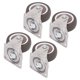 thumbnail image 3 of Ruedas industriales NikouMX 4 piezas Ruedas de placa de servicio pesado 5 cm 2 pulgadas, 3 of 8