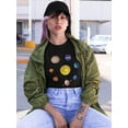 thumbnail image 2 of NASA Nasa Watercolor Solar System Shaped T-Shirt Women -NASA Designs, Female Large, 2 of 4