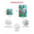 thumbnail image 7 of Abstract Green Kitchen Dish Towels for Drying Dishes Set of 3, Painting Buildings Geometric Color Block Waffle Weave Microfiber Hand Tea Bathroom Towels Quick Dry & Absorbent Towel 15.7x23.6, 7 of 7