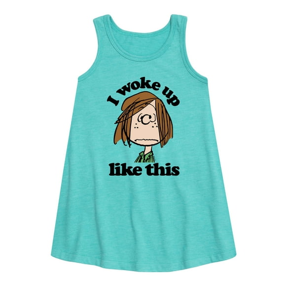 Peanuts - Patty I Woke Up Like This - Toddler & Youth Girls A-line Dress