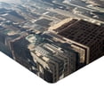 thumbnail image 2 of Ambesonne American Fitted Sheet, Chicago Aerial View, Queen Size, Multicolor, 2 of 3