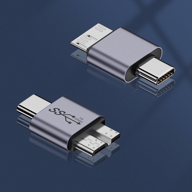 Adaptador de transferencia de datos USB-A/Tipo-C a Micro B para cable de disco duro Teléfono móvil Sywqhk Para estrenar