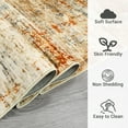 thumbnail image 6 of RONSHIN Area Rugs Washable Carpets 350Gsm Velvet (Total 1150Gsm) Pearl Velvet Cotton Tpr Washed Folding Backing Carpet-Abstract-Mirage Orange 10*13ft, 6 of 7