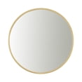 thumbnail image 1 of 23.625 in. Wall-Mounted Bathroom Mirror - Modern Gold Metal Frame, 1 of 1