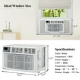 thumbnail image 6 of Winado Ultra Quiet Window Air Conditioner 8000 BTU, WiFi Enabled , Easy Installation With Included Kit, 6 of 9