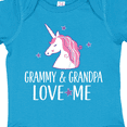 thumbnail image 4 of Inktastic Grammy and Grandpa Love Me Girl Unicorn Girls Baby Bodysuit, 4 of 5
