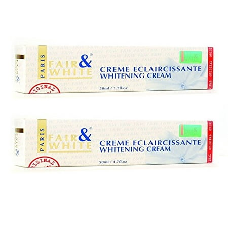 Fair & White Cream Eclaircissante Whitening Cream, Removes Skin Blemishes, Vibrant Complexion, (2-Pack) 1.7oz, By Fair & (Best Blemish Balm Cream)