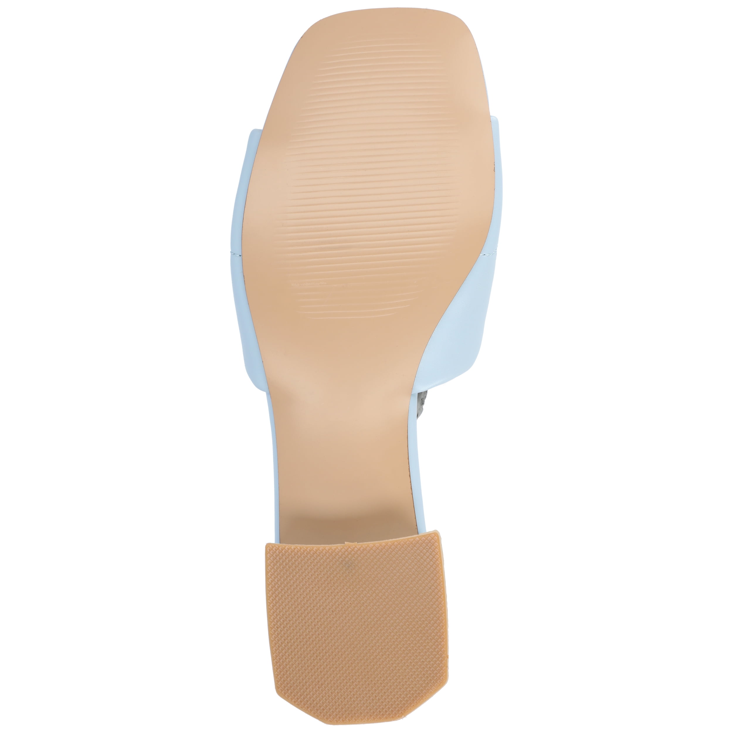 Journee Womens Elidia Slip On Block Flat Sandals