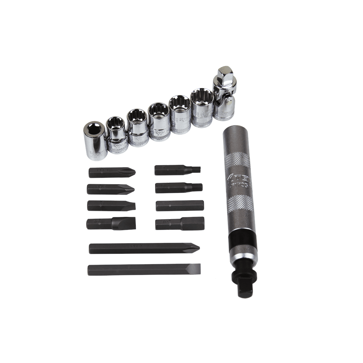 K-Tool 71717 18 Pc. 3/8" Drive Impact Driver Set w/ Multi-Function Sockets
