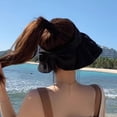 thumbnail image 5 of Kukuzhu Women's Wide Brim Sun Visor Hat with Ponytail Opening, Adjustable UV Protection Golf Tennis Beach Sports Cap, 5 of 5