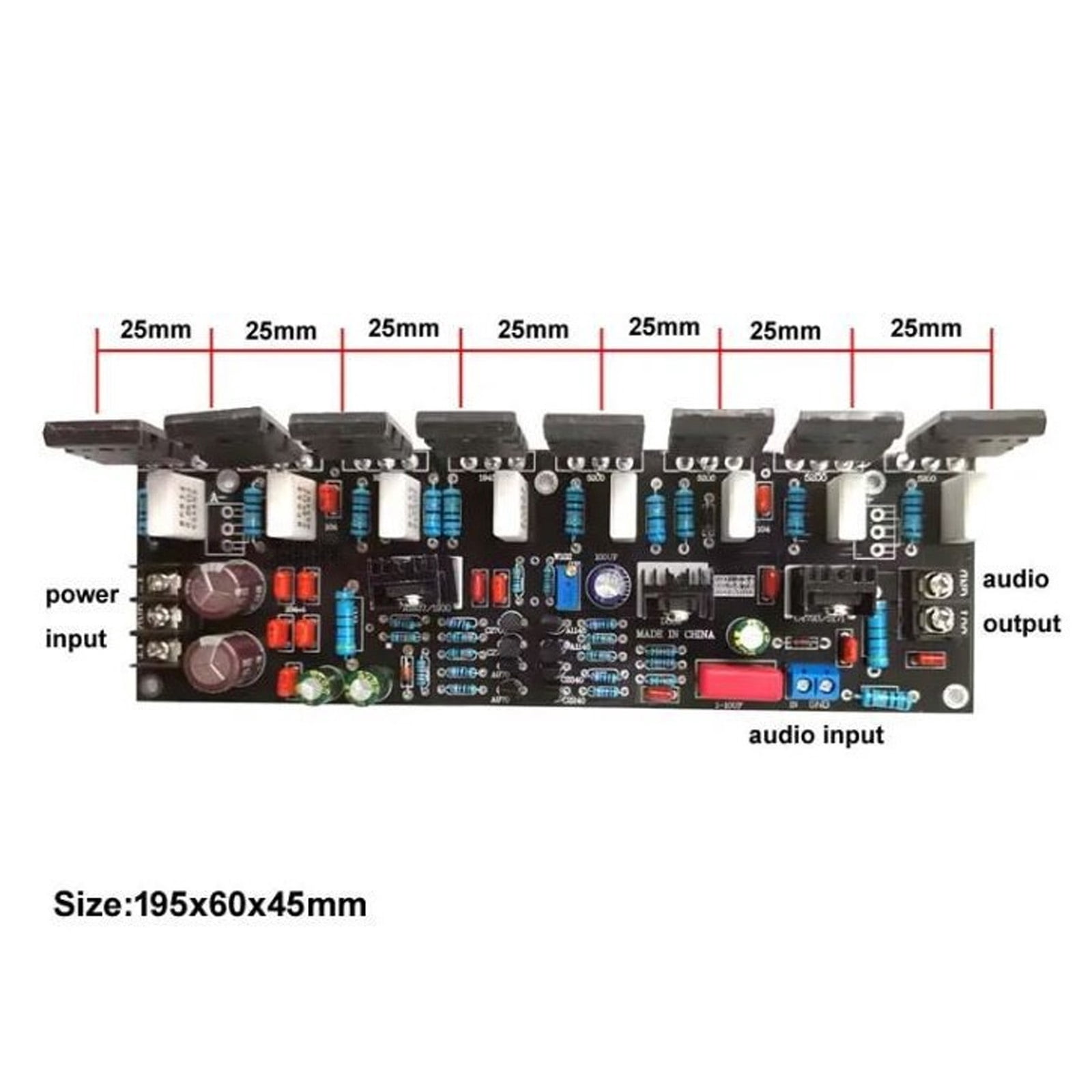 Monos Blocking 400W Sound Power Amplifier Double Differential Noise Circuit Drive 15 Inch Speakers for Studio Use