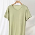 thumbnail image 4 of Naittoop Modal Nightgowns for Womens, Short Sleeve Sleep Dress, Soft Comfy Summer Cooling Night Shirts Sleepwear, 4 of 5
