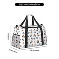 thumbnail image 3 of Rocae Cartoon Animals Print Hand Travel Bag Travel Duffel Bag and Fitness Bag, Women's Waterproof Weekend Tote, Men's Travel and Fitness Essentials, 3 of 7