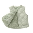thumbnail image 2 of Chaqueta de terciopelo de color liso para niños, cálida y gruesa para invierno, para niños y niñas, para otoño e invierno, para bebés, sin mangas y con capucha, informal, de poliéster., 2 of 6