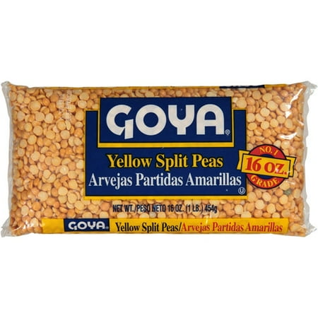 Goya Yellow Split Peas, 16 oz, (Pack of 24)