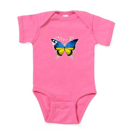 

CafePress - Ukraine Flag Ukrainian Body Suit - Cute Infant Bodysuit Baby Romper - Size Newborn - 24 Months