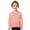 HB150 Light Pink, variant on Likimi Children Boys Girls Pullover Long Sleeve Crew Neck Solid Color Loose Sweatshirt Soft Warm Casual Autumn Winter Tops Size 2-3 Years Black