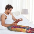 thumbnail image 5 of Honiee Meditating Cute Horse for men - a sleek fusion of Straight Pajama Pants, versatile Lounge Pants, and cozy Sleepwear, all rolled into one-Large, 5 of 6