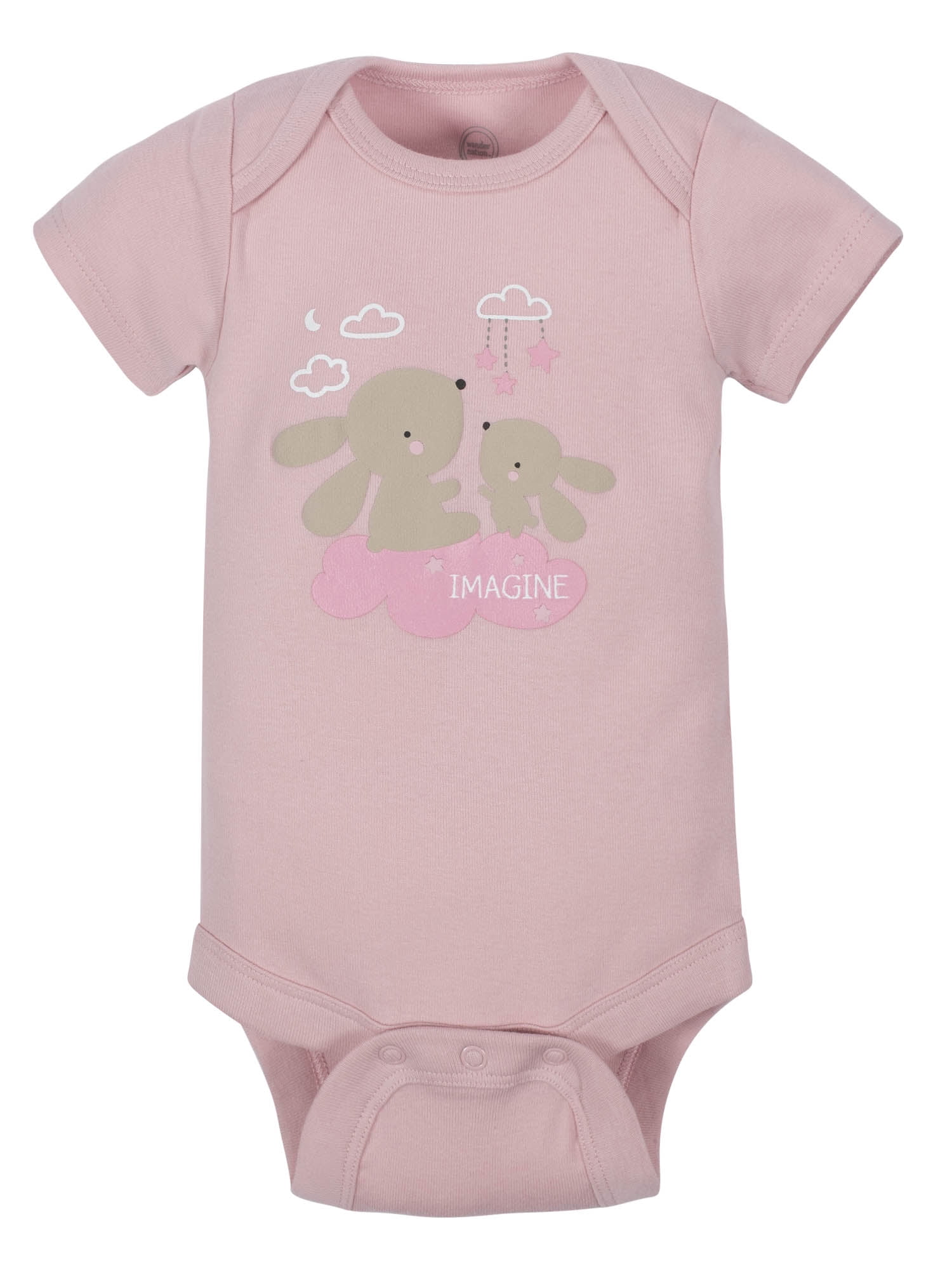Wonder Nation Baby Unisex Short Sleeve Bodysuit and Pants Gift Set, 6-Piece, Sizes 0M-24M