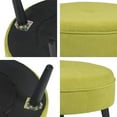 thumbnail image 4 of Homebeez Round Fabric Ottoman Footrest Stool,Step Stool,Sofa Footrest Extra Seating,Yellow, 4 of 6