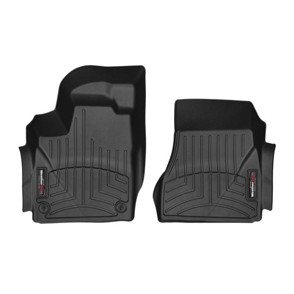 WeatherTech Custom Fit FloorLiners compatible with 2016-2019 smart fortwo - 1st Row (Driver & Passenger), Black
