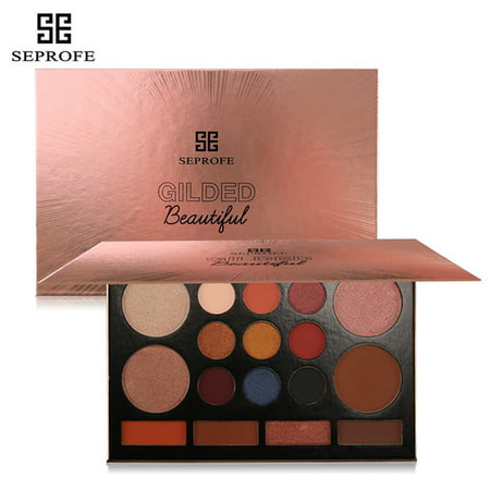 17 Color Matte Shimmer Eyeshadow Palette Smoky Nature Nude Earth Tone