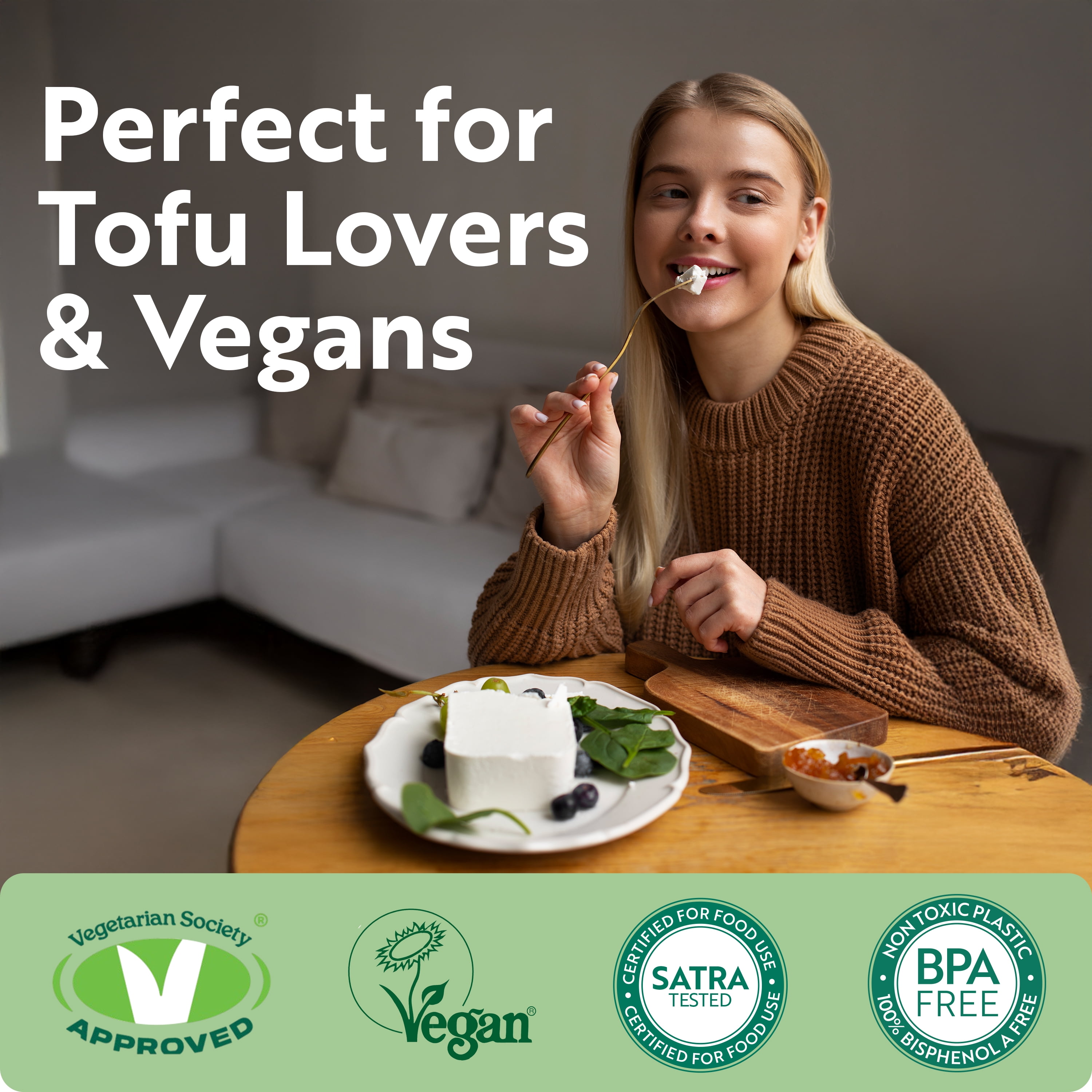 Tofuture Tofu Press - Easy, Efficient Water Removal for Perfectly Pressed Tofu Every Time