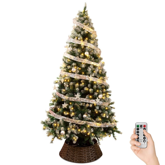 Árbol de Navidad Karl Home artificial con punta de nieve de 2,3 m y 350 luces