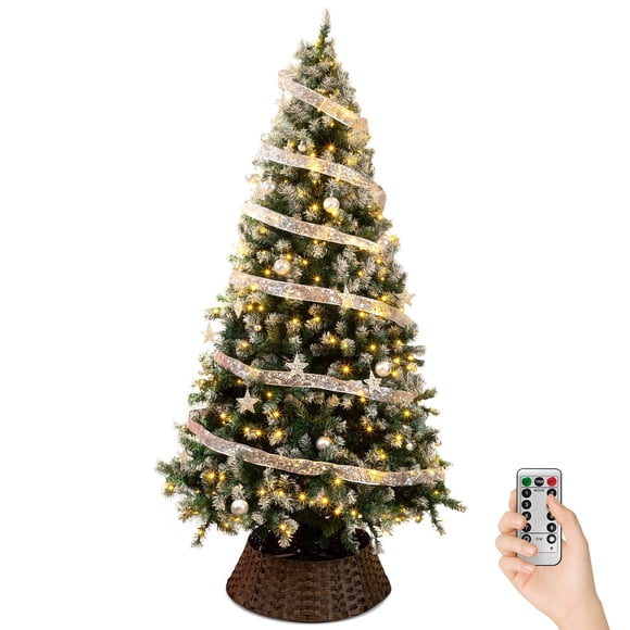 Árbol de Navidad Karl Home artificial con punta de nieve de 2,3 m y 350 luces