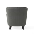 thumbnail image 3 of Yesfashion Accent Chair with Ottoman, Nailhead Trim Barrel Chair And Footrest, Comfy Button Tufted Armchair And Footstool for Living Room Bedroom Reading Room, 3 of 10