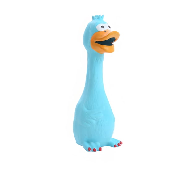 Rubber Chicken Squeaky Dog Toys For Small, Medium Or Large Pet Breeds, Reduce Separation Anxiety,Interactive Pet Toys,Gifts for Pets and Pet Lovers(Blue)