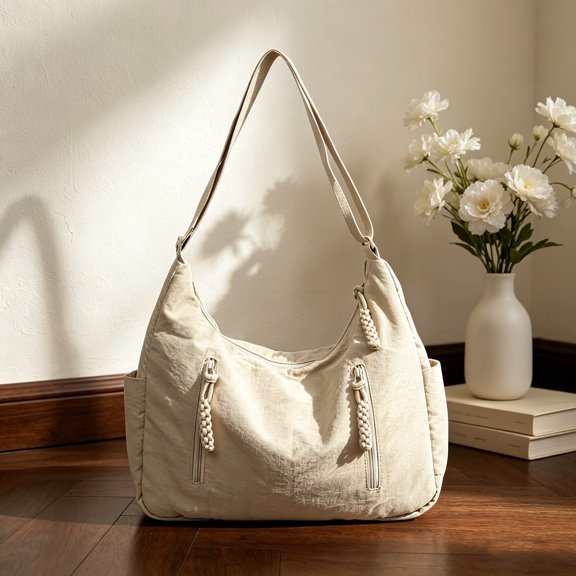 Nylon Crossbody Bag for Women, Small Shoulder Bag, Versatile Dumpling Crossbody Bag for Commute, Shopping and Everyday Outings