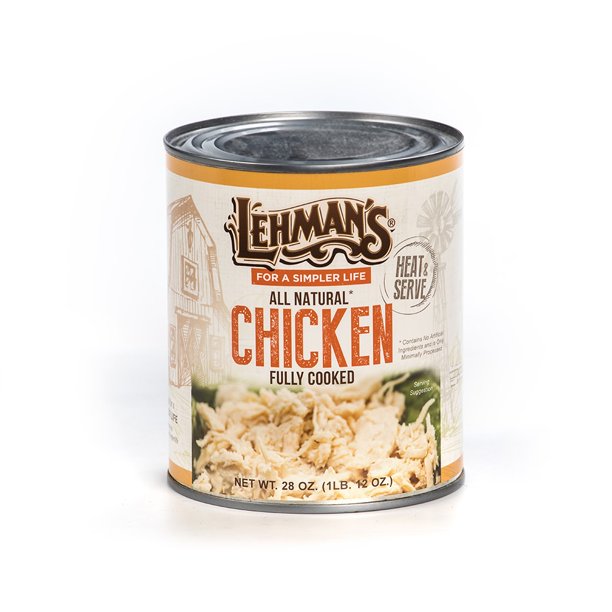 Lehman's All Natural Canned Chicken Meat No Preservatives Long Shelf