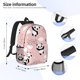 thumbnail image 5 of Disketp Panda Mochila Escolar de 15 Pulgadas, Mochila Ligera para Estudiantes, Viajes y Trabajo, Cómoda y Resistente para el Uso Diario, 5 of 6