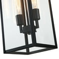 thumbnail image 4 of 27"H 2-Light Matte Black Outdoor Wall Lantern Sconce, 4 of 7