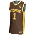 thumbnail image 2 of Men's GameDay Greats #1  Brown Wyoming Cowboys  Lightweight Basketball Jersey, 2 of 4