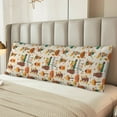 thumbnail image 6 of Bingfone Body Pillow Cover Long Pillow Case With Zipper Decorative Bedding Pillowcase 20"X54" Soft Cushion Pillow Case For Bedroom-Autumn In The Forest, 6 of 8