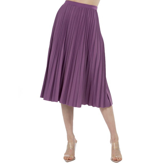 Falda plisada brillo sutil AMAD Casual para mujer Talla L