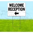 thumbnail image 1 of Welcome Reception Left (18" x 24") Yard Sign, Includes Metal Step Stake, 1 of 6