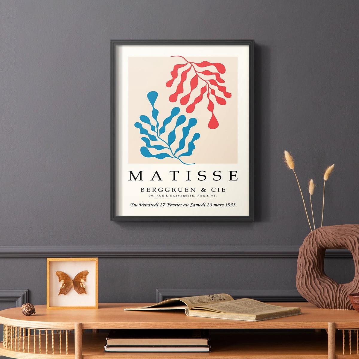 Matisse CCCXXVI in Black Solid Wood 16 x 20 Framed Print