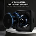 thumbnail image 2 of 18" Powered PA Subwoofer with Class-D Amp, XLR/RCA Inputs, High-Pass Output, 40–160Hz Crossover, 2 of 6