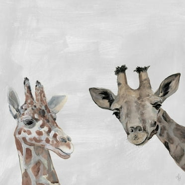 Marmont Hill The Giraffes Canvas Wall Art