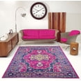 thumbnail image 2 of LaDole Rugs Beverly Persian Indoor/Outdoor Area Rug, Lilac and Blue, 6'5' x 9'5', 2 of 6