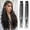 B, variant on 16 Inch Boho Braided Hair Clip Extensions, 2 Pack Synthetic Woven Hair Pieces
