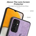 thumbnail image 3 of Nalacover For Samsung A13 5G Case Ring Holder Kickstand with Credit Card Holder, Back Flip Premium Leather Magnetic Clasp Removable Wirst Hand Strap Cover For Samsung Galaxy A13 5G, Purple, 3 of 15