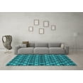 thumbnail image 3 of Ahgly Company Indoor Rectangle Oriental Turquoise Blue Industrial Area Rugs, 5' x 7', 3 of 4
