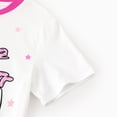 thumbnail image 5 of PatPat Girls Outfit Set Rabbit Print Graphic Short Sleeve T-Shirt and Shorts 2 Piece Set Casual Kids Clothes Sizes 4-12Y, 5 of 11