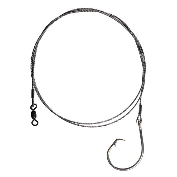 Rite Angler Big Game Rig 480lb Wire 2X Duratin Circle Hook 14/0, 16/0, 18/0 for Saltwater Offshore Fishing and Trolling